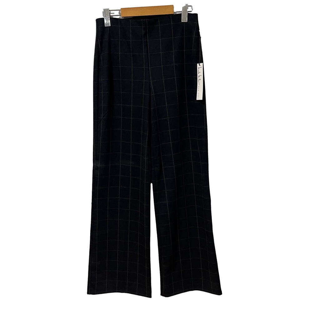 Nicole Miller pull on strai leg pants size 2 elastic waist